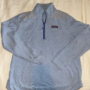 Woman’s blue vineyard vines quarter zip